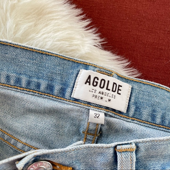 AGOLDE blade in busted jeans sz.32 light wash - Picture 4 of 6